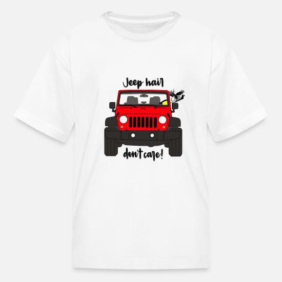Jeep Hair Don't Care - Red Jeep' Kids 
